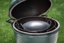 Big Green Egg WOK IN ACCIAIO AL CARBONIO + MESTOLO -Grill Sconto BGE120779 03