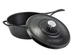 Lodge TEGAME CON COPERCHIO BLACKLOCK - DIAM. 30 CM -Grill Sconto BL49LDSKINT 03