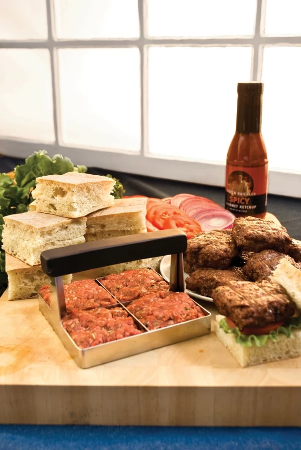 PRESSA/TAGLIERINA PER SLIDERS (MINI HAMBURGER) 3 PRESSA/TAGLIERINA PER SLIDERS (MINI HAMBURGER) - immagine 3