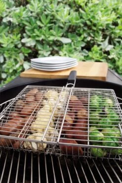 GRIGLIA UNIVERSALE 4 SCOMPARTI PER BARBECUE -Grill Sconto SR8128 03